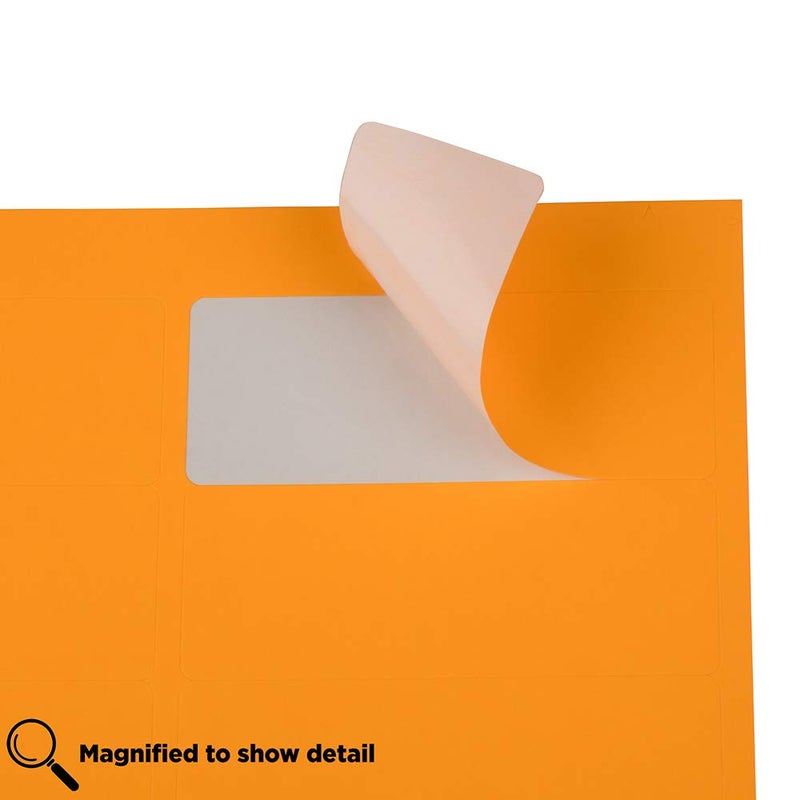 JAM PAPER Return Address Labels - Standard Mailing - 1 x 2 5/8 - Neon Orange - 120 Shipping Labels/Pack - Image 4